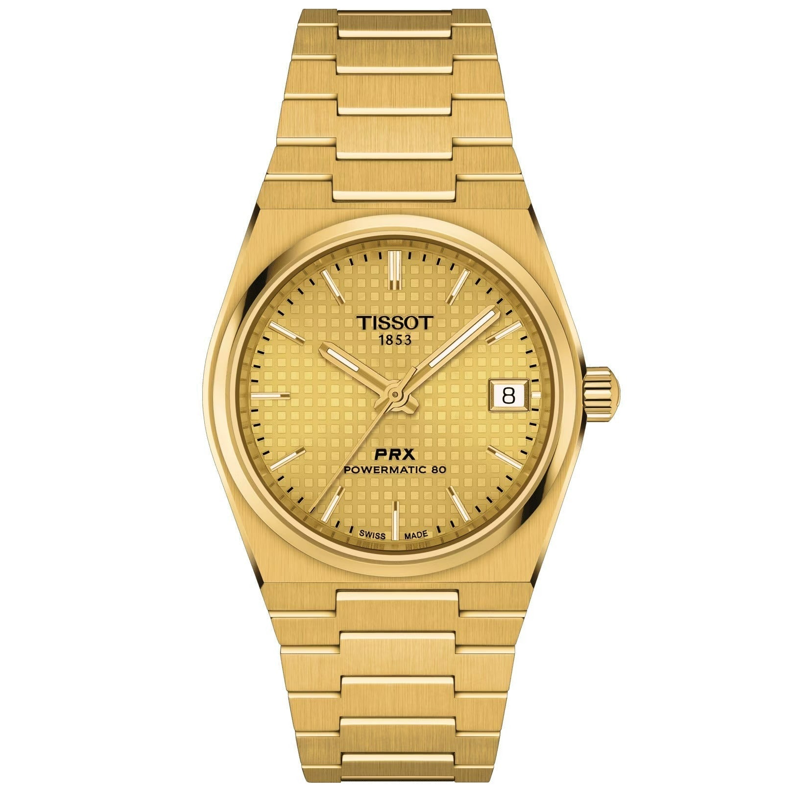Tissot PRX Powermatic 80 Men's Gold Watch - T1372073302100